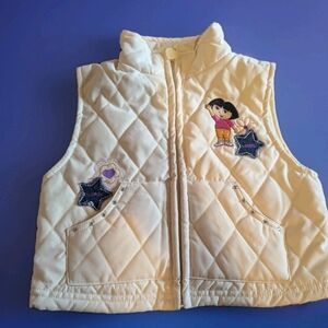 Dora The Explorer Vintage Yellow Vest Size 4T  Year: 2003